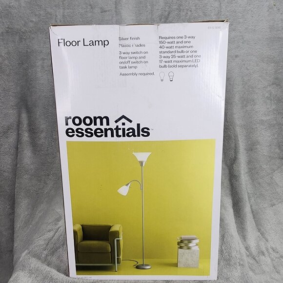 Torchiere with Task Light Floor Lamp Room Essentials - Picture 1 of 7